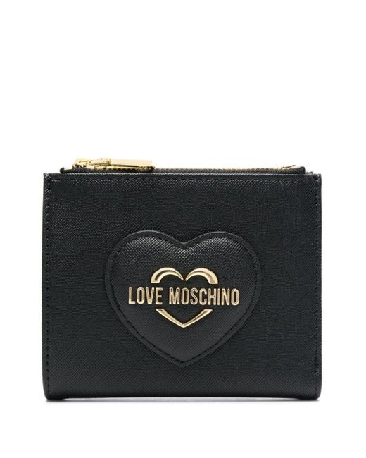 Love Moschino Black Logo-lettering Wallet