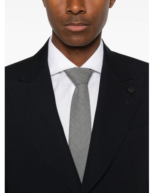 Lardini Blue Peak-Lapel Blazer for men