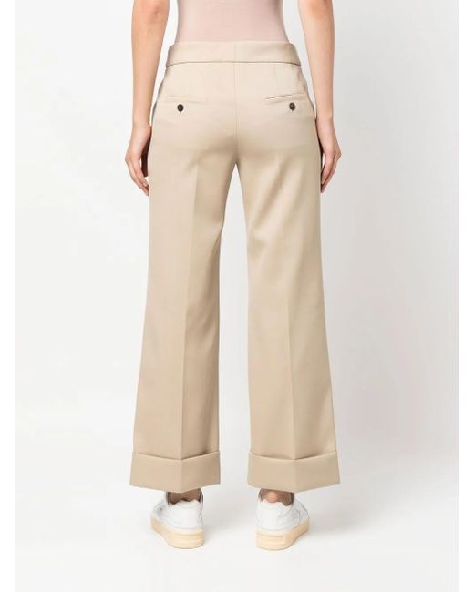 Lanvin Cropped Broek in het Natural