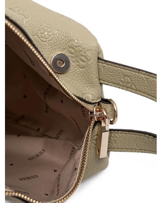 Guess Natural Anise Logo-Embossed Tote Bag