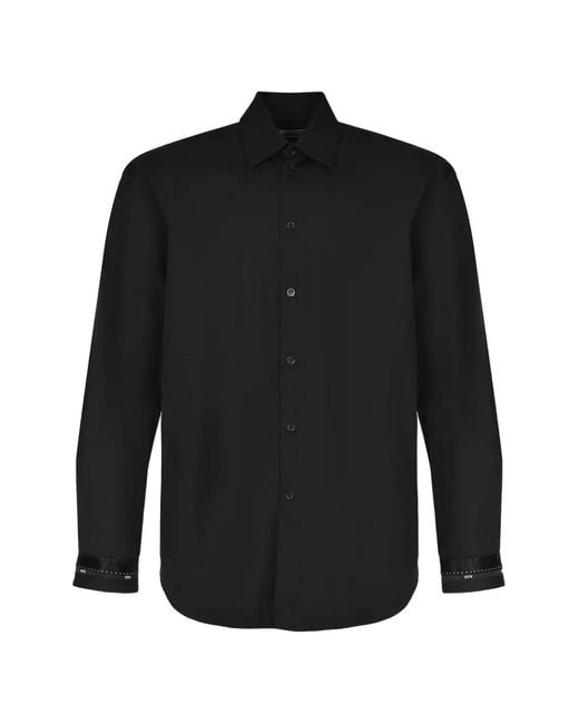 MSGM Black Long-Sleeved Shirt for men