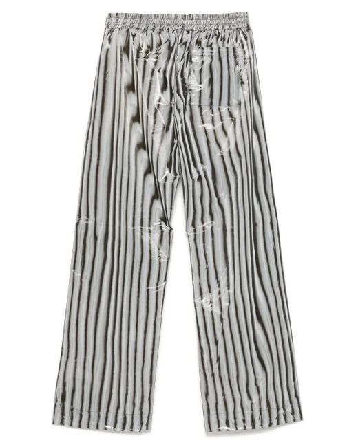 Walter Van Beirendonck White Straight-Leg Trousers for men