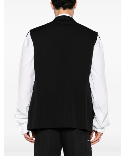 Comme des Garçons Black Cut-Out Single-Breasted Blazer for men
