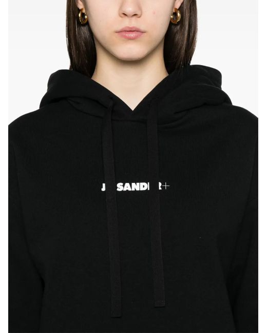 メンズ Jil Sander ロゴ パーカー Black