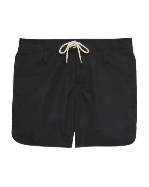 Prada Black Technical Swim Trunks for men