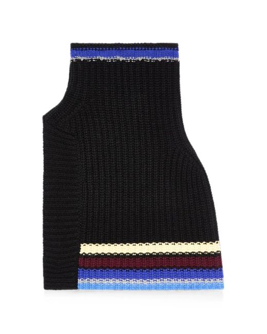 Dries Van Noten Black Wool Shawl Collar