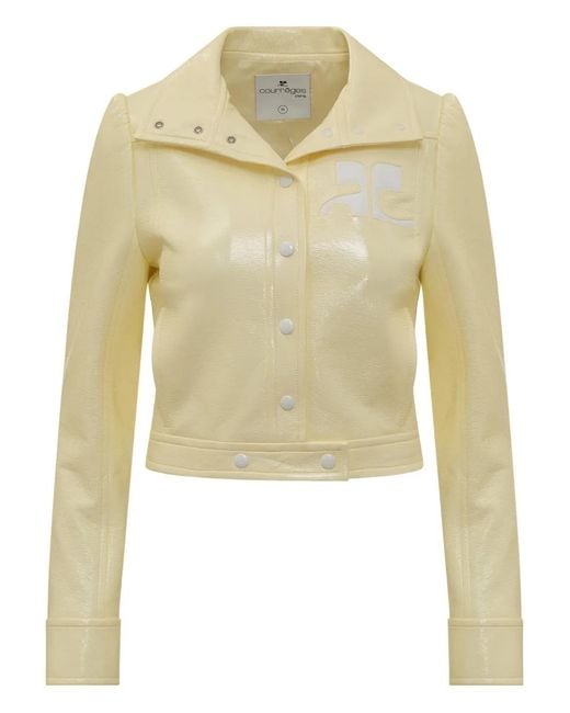 Courreges Yellow Logo-Detail Jacket