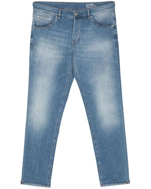 PT Torino Blue Reggae Tapered Jeans for men