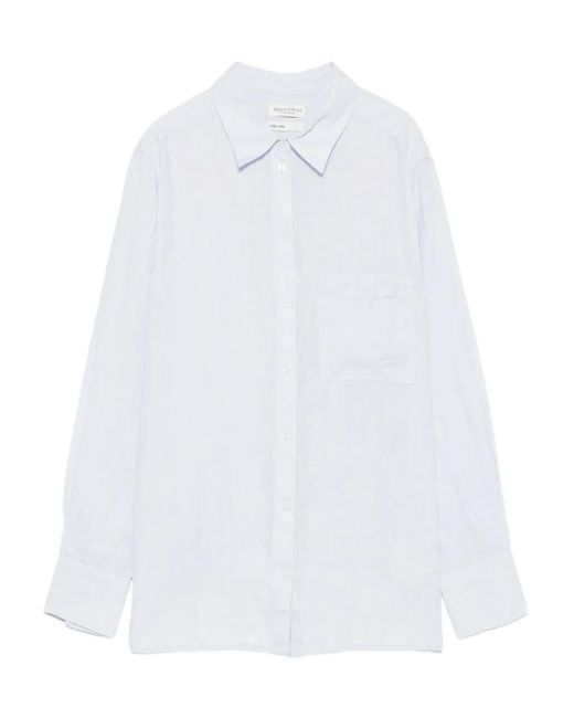 Marc O' Polo Slim-Fit Blouse in het White