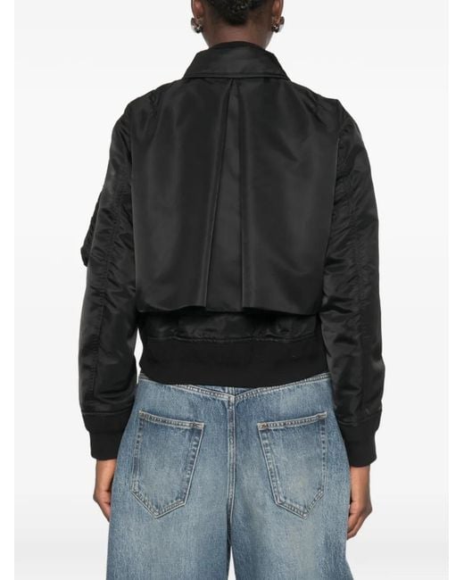 Sacai Black Layered-Design Jacket