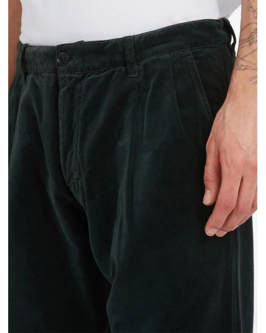 Aspesi Black Cotton Trousers for men