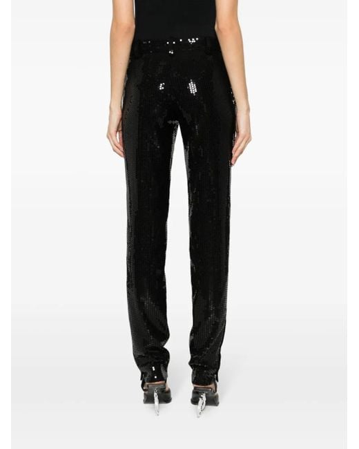 Zadig & Voltaire Black Pruny Sequinned Tapered Trousers