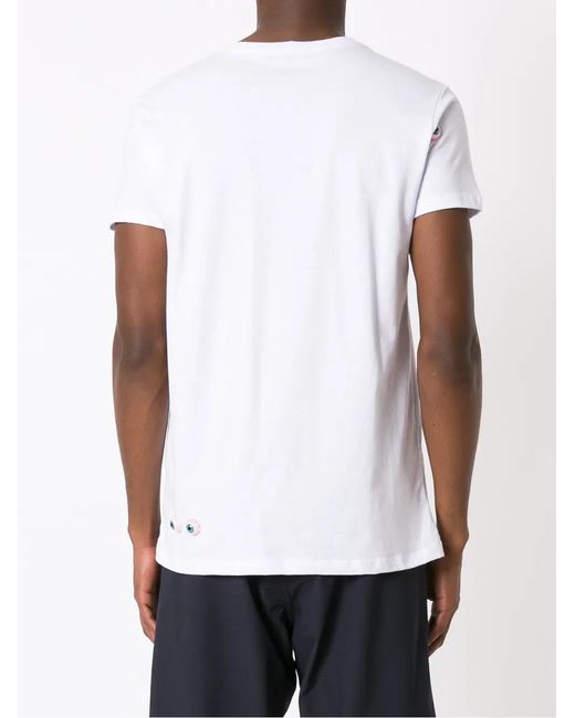 Amir Slama White Appliqué-Detail Cotton T-Shirt