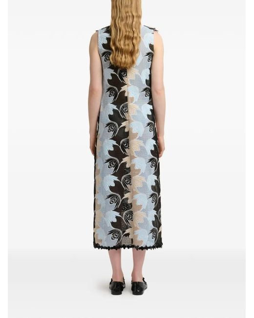 Marni White Broderie Anglaise Floral Dress