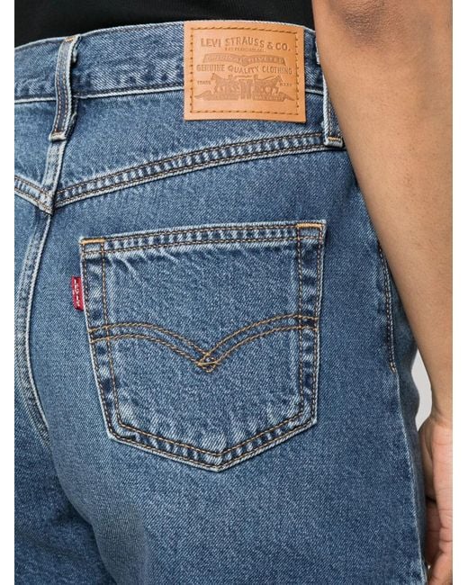Levi's Blue 80S High-Rise Denim Shorts
