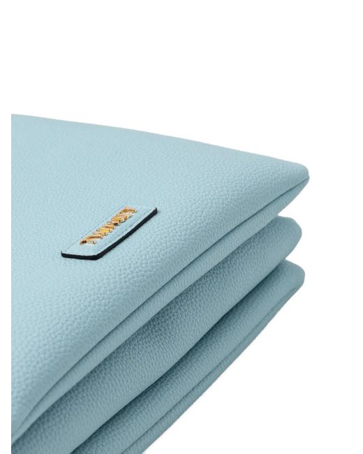 Twinset Blue Logo Patch Shoulder Bag