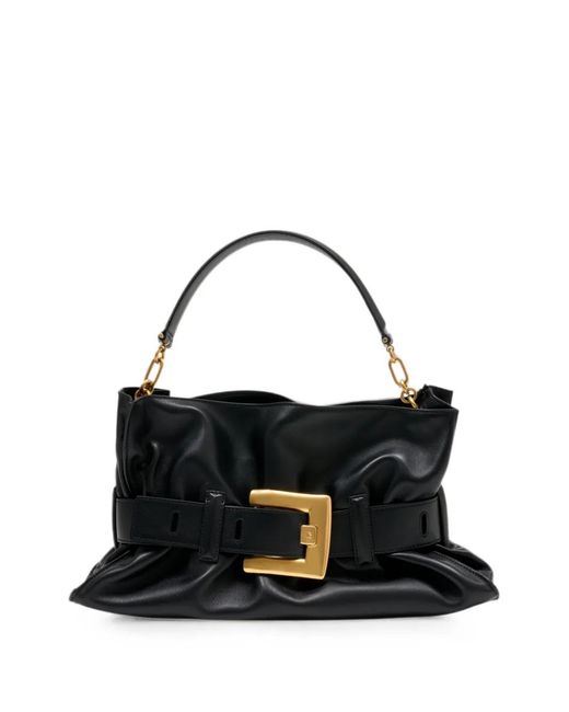 Balmain Black Medium Anthem Leather Tote Bag