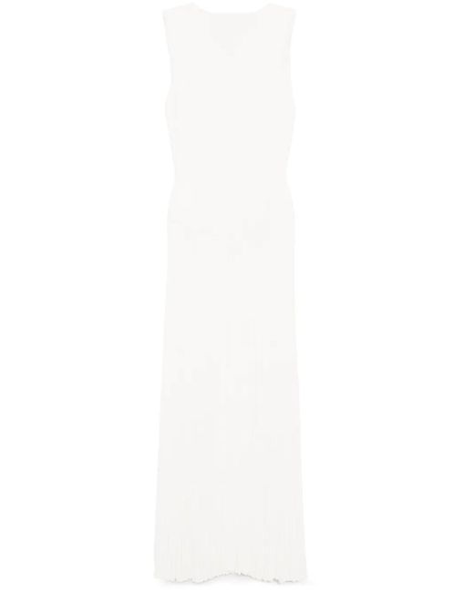 Christopher Esber Bateau プリーツ ニットドレス White