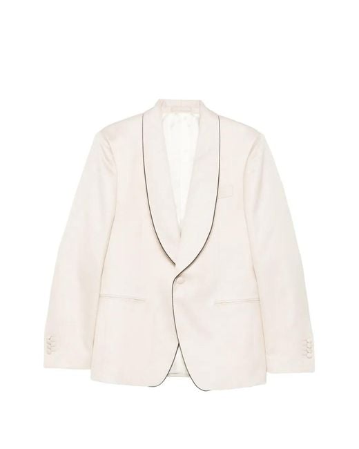 Lardini White Blazer À Simple Boutonnage for men