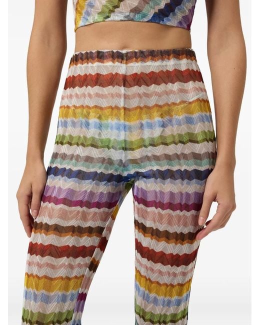 Missoni Yellow Zigzag-Knit Trousers