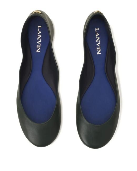 Lanvin レザーフラットシューズ Black