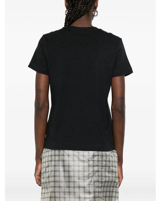 New Balance Black Logo-Embroidered T-Shirt