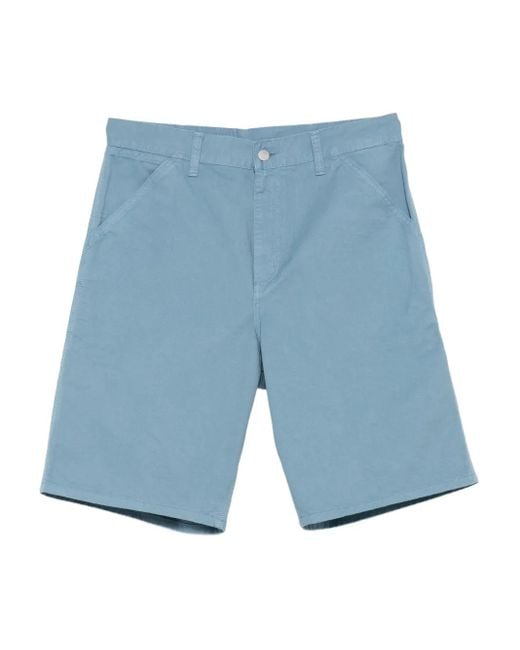Carhartt Blue Single Knee Bermuda Shorts for men