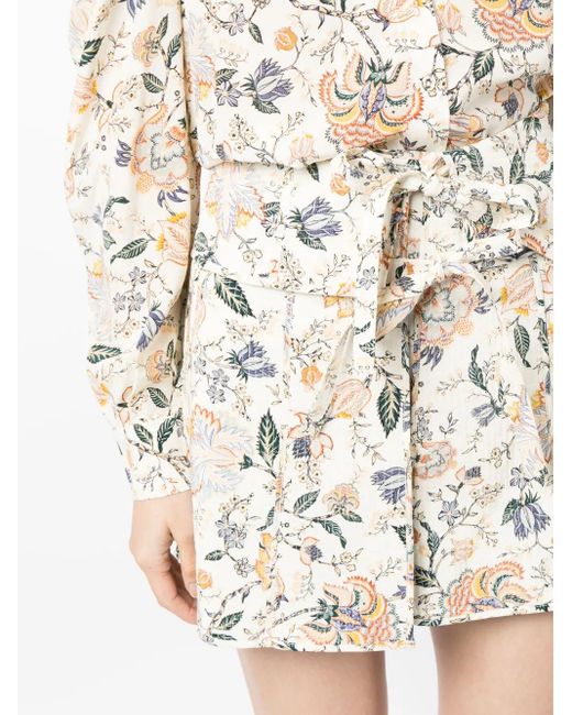 Ulla Johnson Zijden Mini-Rok in het Natural
