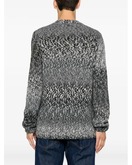 Dondup Gray Crew-Neck Sweater for men