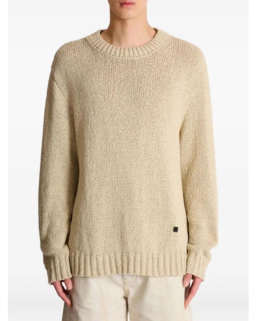 Balmain Natural Crew-Neck Sweater for men