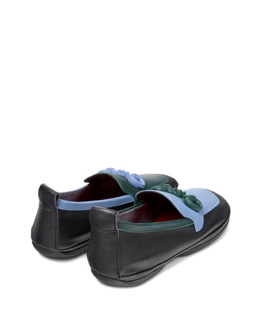Camper Blue Two-Tone Leather Loafers