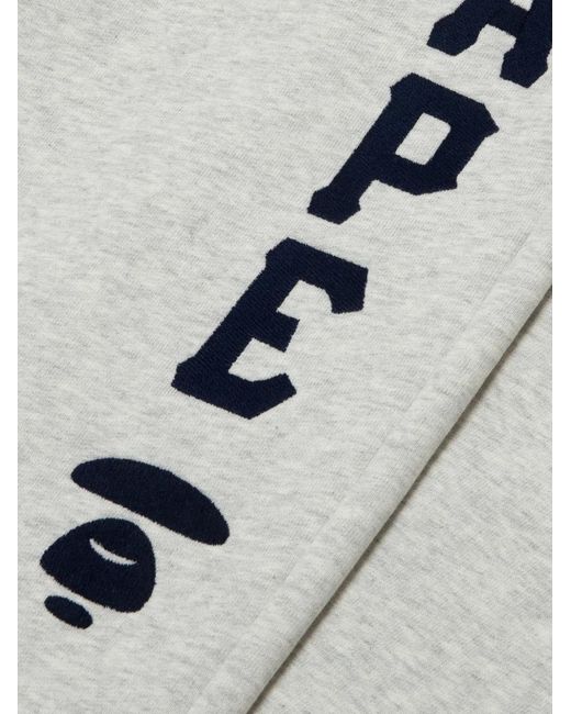 Aape By A Bathing Ape White Logo-Patch Track Pants for men