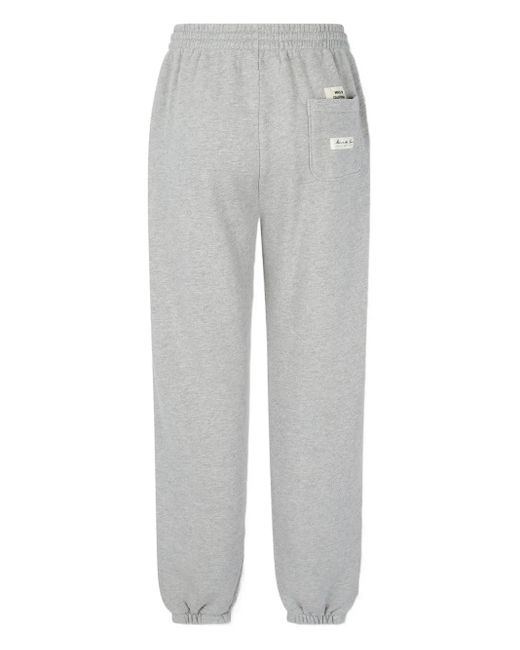 MAN ON THE BOON. Gray Elasticated Track Pants for men