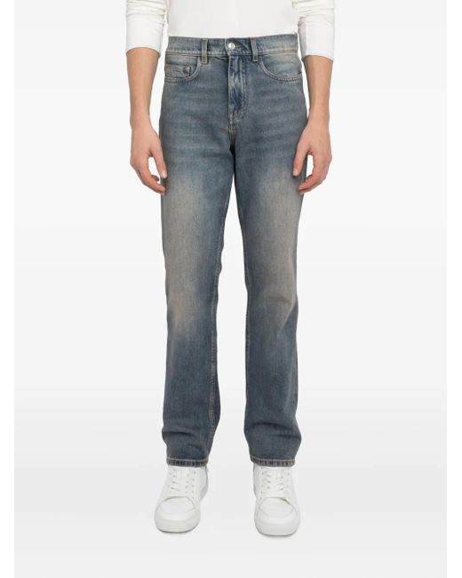 Zadig & Voltaire Blue John Faded-Wash Jeans for men