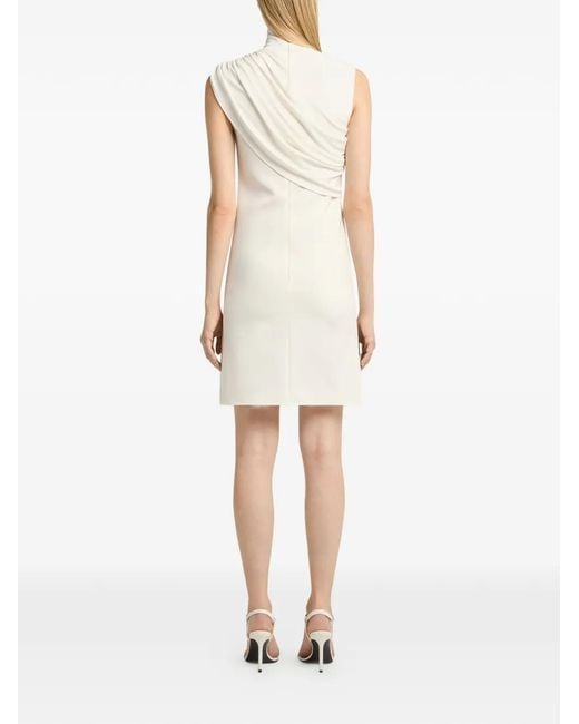 Courreges White Twist A-Line Mini Dress