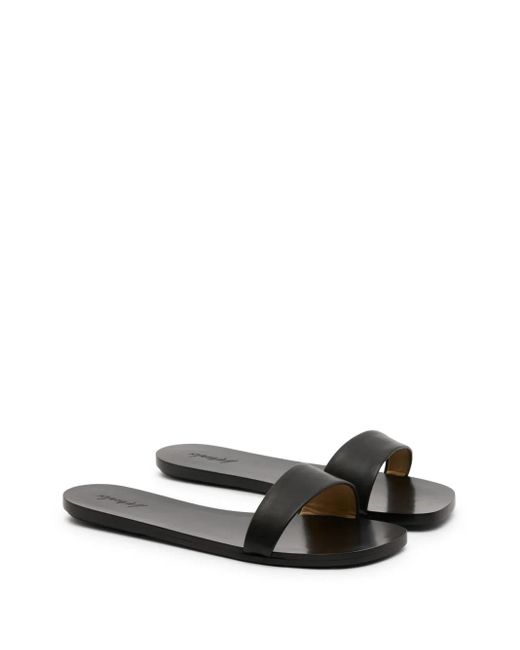 Marsèll Black Leather Slides