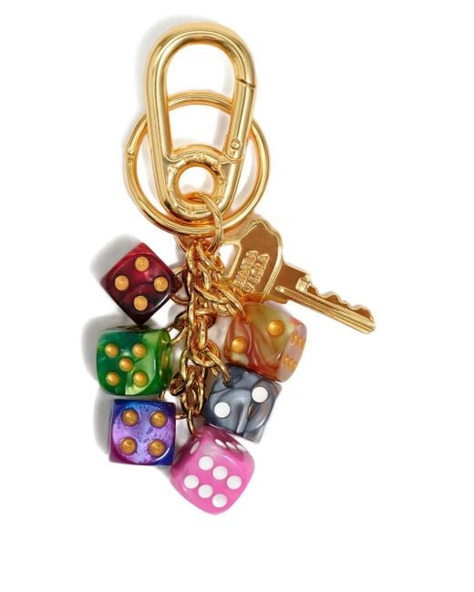Bimba Y Lola White Dice Keyring