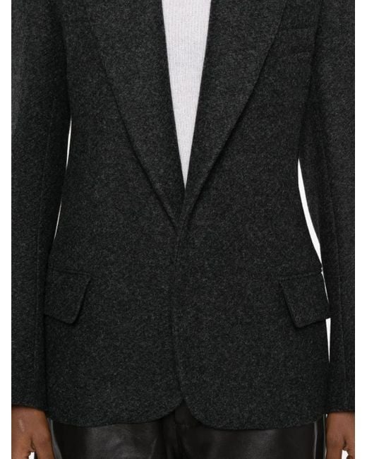 Victoria Beckham Black Single-Breasted Jacket
