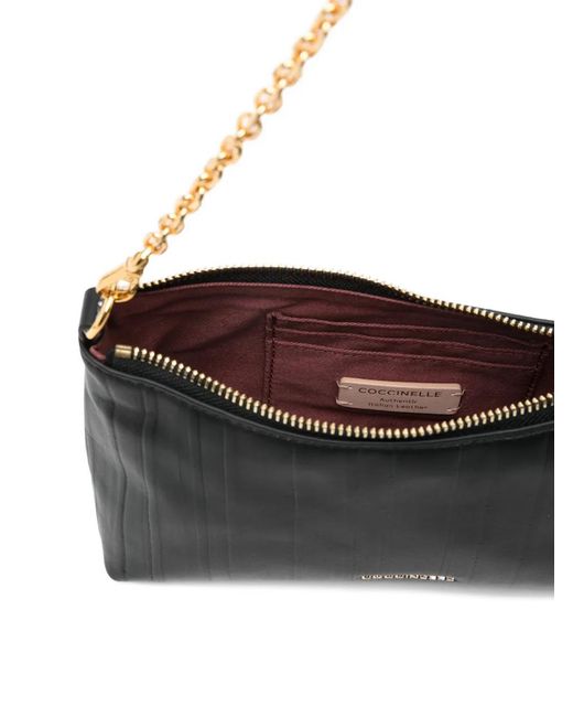 Coccinelle Black Chain Detail Clutch Bag