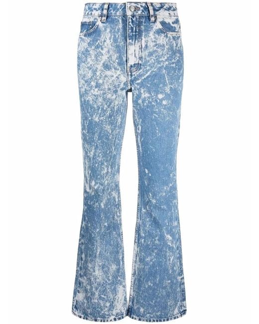 Ganni Blue Trousers Denim