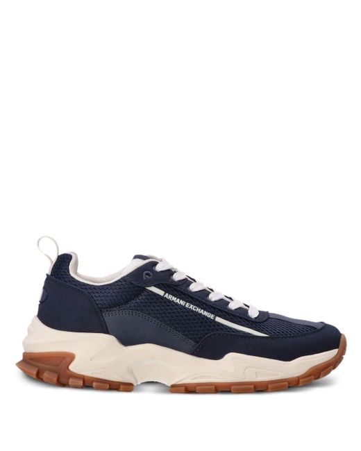 Armani Exchange Blue Ax Chunky Sneakers for men