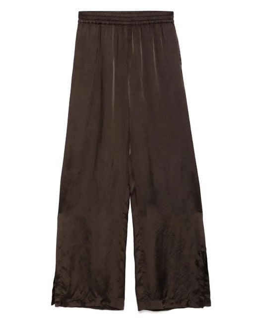 Aspesi Brown Satin Trousers