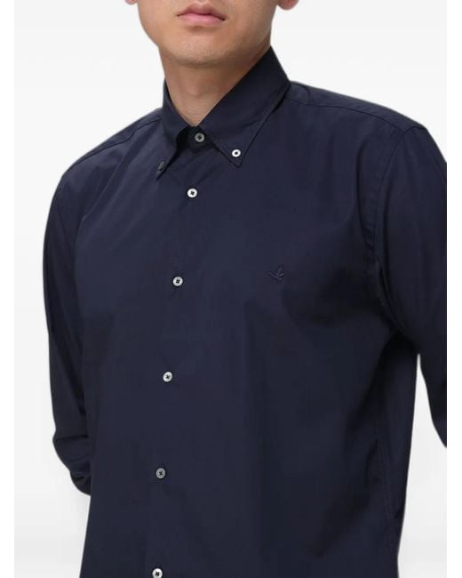 Camicia Button-Down di Brooksfield in Blue da Uomo