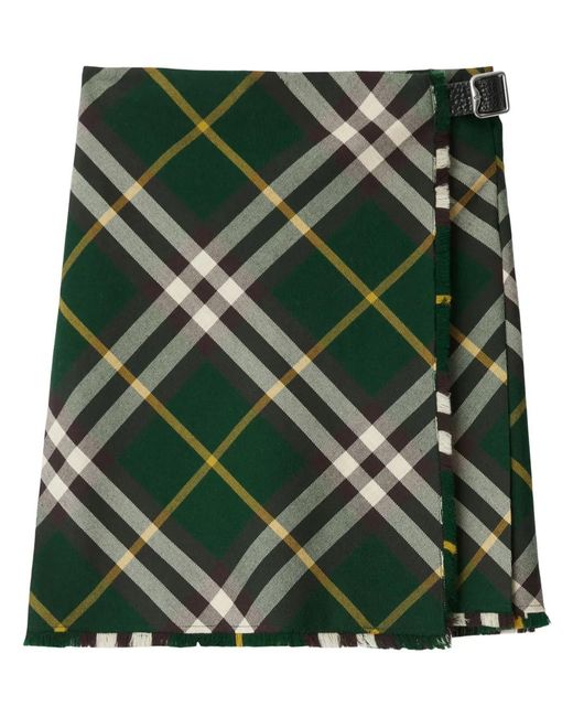 Burberry Geruite Rok in het Green