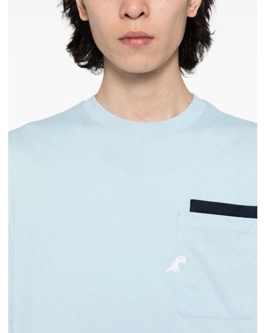 メンズ SPORT b. by agnès b. ロゴ Tシャツ Blue