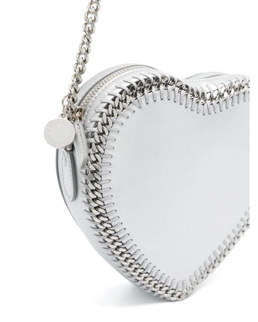 Stella McCartney Metallic Falabella Heart Cross Body Bag