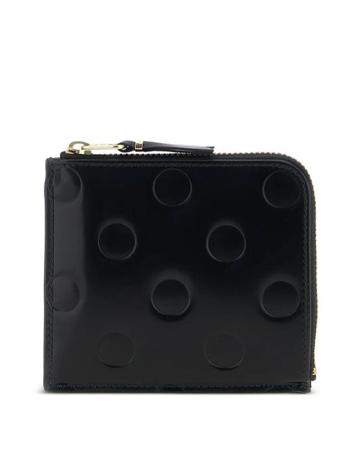 Comme des Garçons Black Portemonnaie mit geprägten Polka Dots