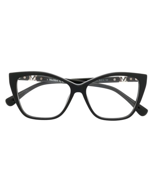 Max Mara Eyewear Black Square Frame Glasses