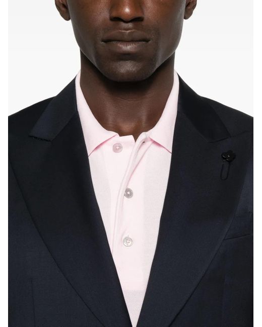Lardini Blue Single-Button Lapel Jacket for men