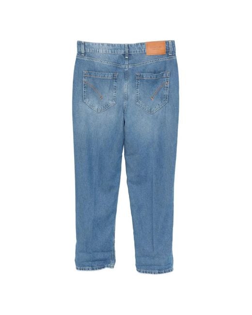Dondup Blue Belt-Loop Buttoned Jeans